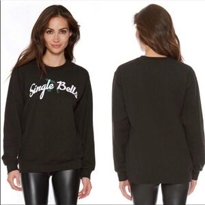 NWOT Single Bells Black Xmas Sweater XS
